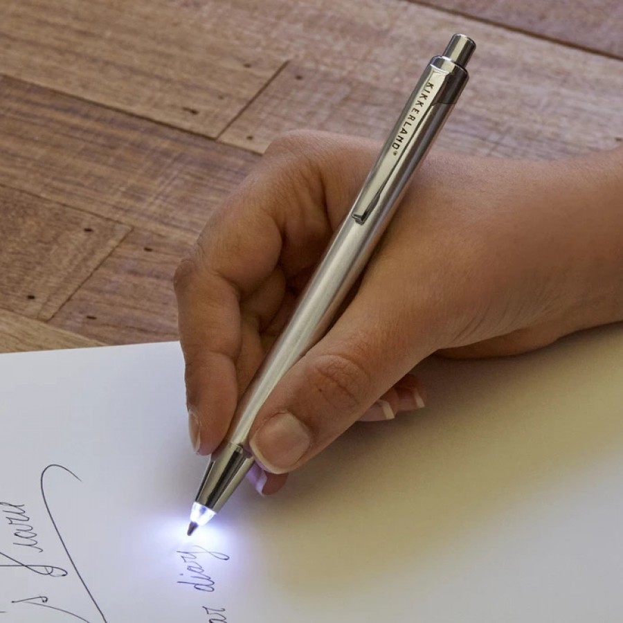 gadgets - γραφειο - Στυλό  με Φως Led  Μεταλλικός Kikkerland 4423 Γραφείο